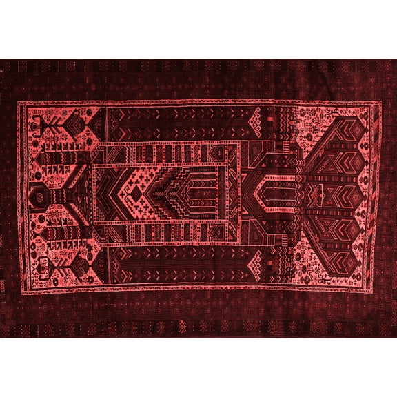 Ahgly Company Indoor Rectangle Persian Red Traditional Area Rugs, 5' x 7'
