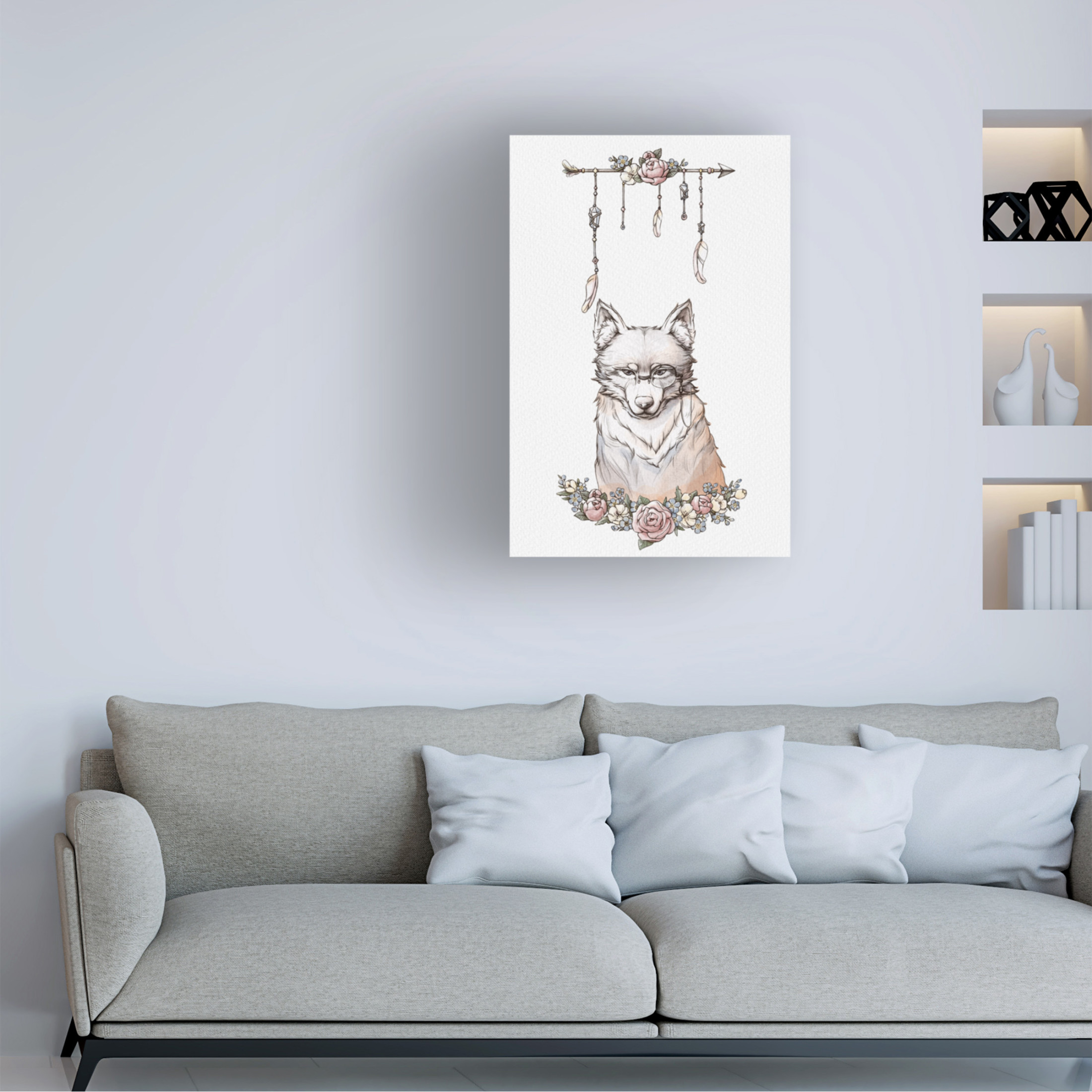 Trademark Fine Art Xuan Thai Wolf Art lock Canvas Wall Art