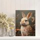thumbnail image 2 of Qisvanset Framed Canvas Wall Art 12x16 Inch Wildflower Meadow Cute Vintage Bunny Wall Art, 2 of 5