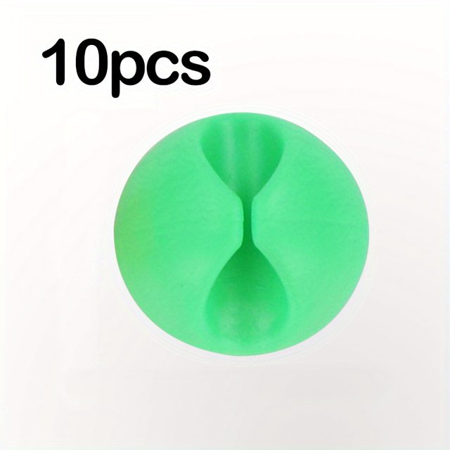 1/2/3/5/10/20 Pcs Silicone Cable Organizer, Data Cable Storage And Finishing Buckle,