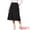 Black, variant on Women's Corduroy A Line Midi Button Down Pockets Skirt S Black