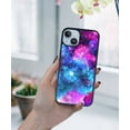 thumbnail image 5 of FINCIBO Soft Rubber Protector Cover Case for Apple iPhone 14 6.1" 2022, Celestial Blue Purple Galaxy, 5 of 5