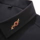 thumbnail image 5 of Camisa Elvqul Hombre Casuales Negro Abotonada Solapa Manga Corta Con Bolsillos sin Estampado, 5 of 9
