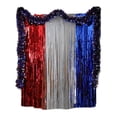 thumbnail image 2 of Twfbrm 4th of July Tinsel Foil Fringe Curtains, 40"x80" Glitter Red White and Blue Metallic Tinsel Steamers Independence Day Photo Booth Backdrop Patriotic Party Decorations for Home Office Birthday, 2 of 6