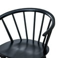 thumbnail image 4 of Duhome Black Wooden Dining Chiars Windsor Dining Chairs with Curved Backrest and Sturdy Spindle Design Cottage-Style,Set of 2, 4 of 7