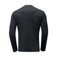 thumbnail image 5 of ZCFZJW Mens Athletic T-Shirts Casual Solid Color Long Sleeve Quick Dry Crew Neck Basic Workout Pullover Tops Trendy Fall Sportswear Shirts Black XXXL, 5 of 9