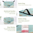 thumbnail image 3 of Foldable Clothes Storage Bags Clothes Organizer Bin with Clear Windows for Clothes Bedding Fox and Whale Carrying Books, 3 of 6