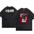 thumbnail image 1 of Camiseta de Anime Jujutsu Kaisen para hombre y mujer, ropa de calle de Hip Hop, 100% algodón, transpirable, informal, estampada, 1 of 2