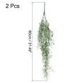 thumbnail image 2 of Uxcell 2 Pcs Artificial Hanging Plants Fake Ferns Hanging Vines Plastic for Home Garden Indoor Outdoors White, 2 of 6