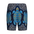 thumbnail image 5 of Naloa Turtle Men's Short Pajama Pants, Lounge Comfort Shorts with Elasticized Waistband and Side Pockets - Small, 5 of 9