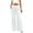 White, variant on cocolona Jeans for Women Fashion Solid Color Stretchy Casual Loose Wide Leg Denim Pants with Pockets