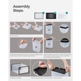 thumbnail image 5 of SONGMICS Shoe Boxes, Pack of 12 Shoe Storage Organizers, Stackable Clear Plastic Boxes for Closet, Sneakers, 13.1 x 9.1 x 5.6 Inches, Transparent and Black, 5 of 6