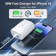 thumbnail image 3 of Cargador BenKri USB C de 30 W, carga rápida, paquete de 3 con cable de 10 pies, 3 of 8
