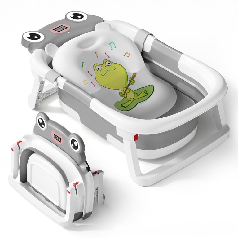 Portable Baby Bathtub with Bear Thermometer photo 1
