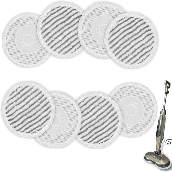 Baweave 8 PCS Pads for Shark Steam Scrub Mop Steam Mop Replacement Pads for Shark S7000 S7000AMZ S7001TGT S7020 Steam and Scrub Pads Hard Floor Steam Mop Washable Pads