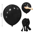 thumbnail image 2 of Globos ASIYUHY de látex negro, 18 cm, paquete de 12 unidades, para decoración de fiestas, 2 of 6