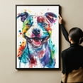 thumbnail image 6 of American Staffordshire Terrier Dog Canvas Wall Art Prints,Watercolor Dog Art Canvas Painting Poster,Pet Canvas Painting Puppy Artwork 8x12 inches, 6 of 6