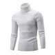 thumbnail image 3 of Suéter de cuello alto para hombre, suéter de cuello alto, camisa básica ajustada de primavera y otoño, suéter para hombre, color sólido, 3 of 6