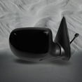 thumbnail image 3 of Right Side Power Heated Puddle Lamp Foldaway View Mirror Chrome/Convex+Warning Paintedblack 8H6P For 2001 2002 GMC Sierra 1500 HD, 3 of 8