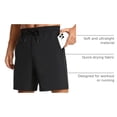 thumbnail image 4 of Shorts Deportivos para Hombre CRZ YOGA 7" Secado Rápido con Bolsillos Negro, 4 of 8