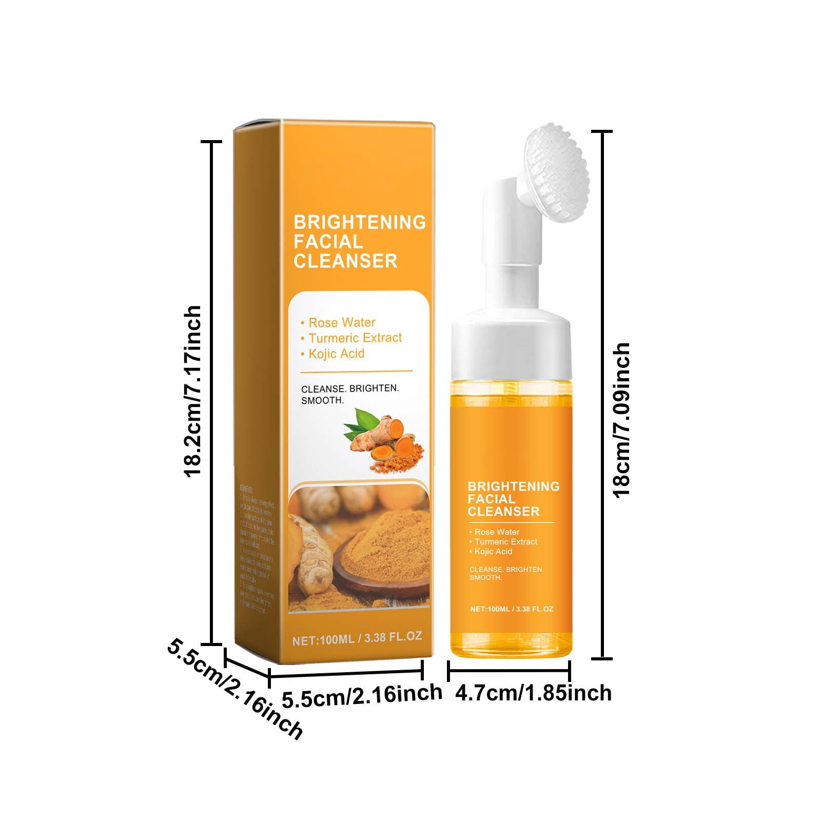 Alvantor Turmeric Face Wash for Oily to Combination Skin, 3.38fl oz