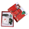 thumbnail image 3 of Lipstore Christmas Mug Set Water Container Milk Mug Tea Cup Cute with Lid Spoon Xmas Gift Green Santa Claus, 3 of 8