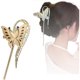 thumbnail image 1 of wonima44 Gold Butterfly Hair Claw Clips Pearl Chain Tassel Rhinestone Butterfly Flower Hair Clips Tassel Nonslip Clamps Hair Accessories for Women and girl.Claw Clips for Thick hair, 1 of 1