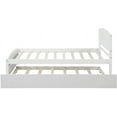 thumbnail image 6 of Harper & Bright Designs Twin size Platform Bed with Trundle, White 2, 6 of 8