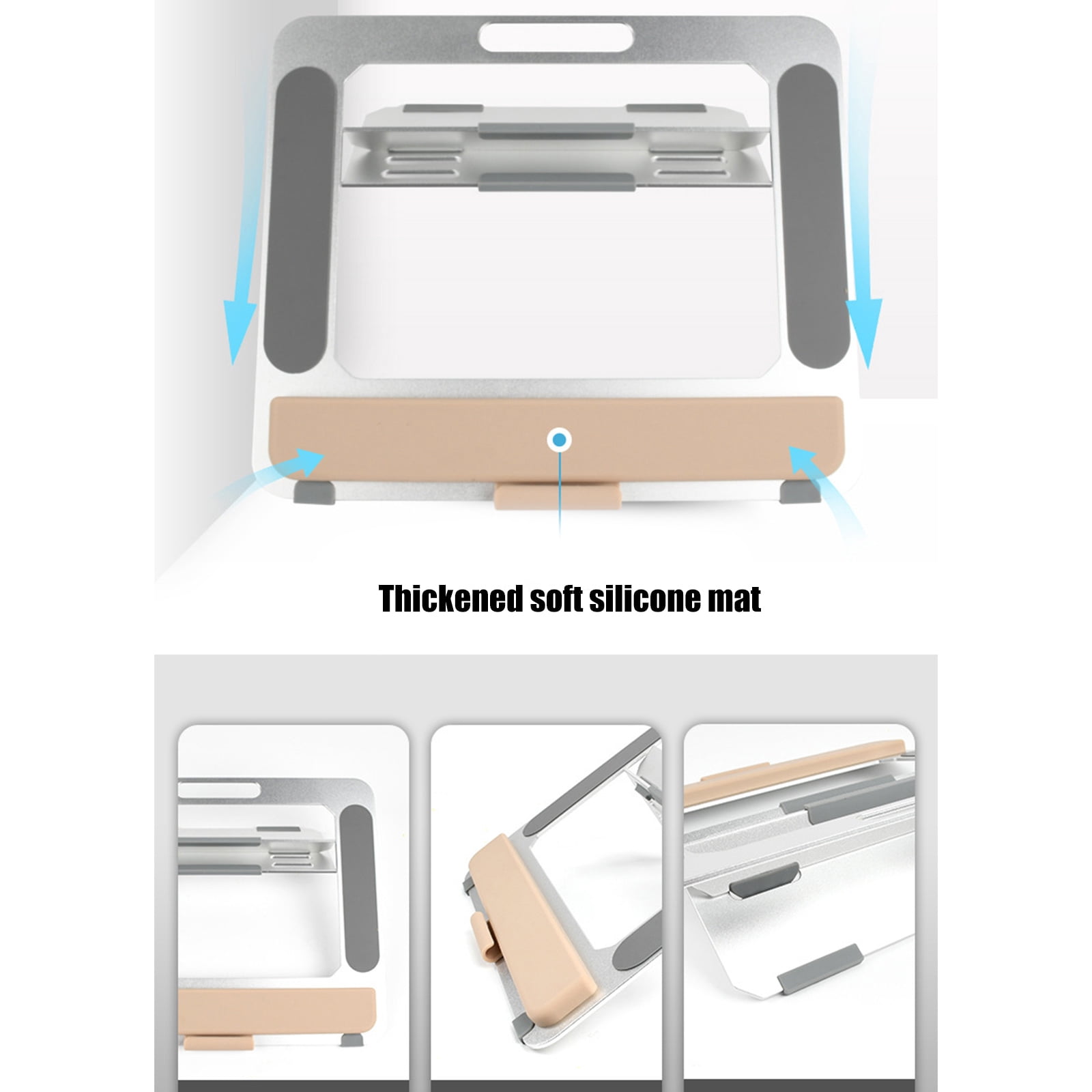 Vertical Laptop Stand Space Saving Adjustable Tablets Holde for Drawing Pad Other Devices Aluminum Desk Support Bracket