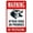 Warning Sign 4, variant on Attack Dog Pitbull Decor Sign - 8"x12" Aluminum Tin Sign, Home Kitchen Wall Decor, Outdoor Security Signage
