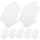 thumbnail image 3 of Juego de 18 letreros acrílicos hexagonales transparentes con soporte, láminas acrílicas hexagonales en blanco de 1 pulgada, letrero de mesa DIY en blanco para números de mesa, decoración de recepció, 3 of 5