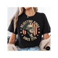 thumbnail image 1 of american Revolution Tee - 'No Kings Since 1776' Historical Slogan, Patriotic Protest inspired Cotton Shirt, 1 of 6