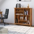 thumbnail image 2 of Librería SIMPLIHOME Amherst de madera maciza 112 cm con 8 compartimentos, 2 of 8