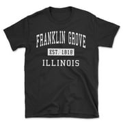 Franklin Grove Illinois Classic Established Men's Cotton T-Shirt