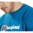 thumbnail image 4 of Berghaus Organic Big Logo Long Sleeve 4A001109FU5 T-Shirt Blue UK-XL, 4 of 7