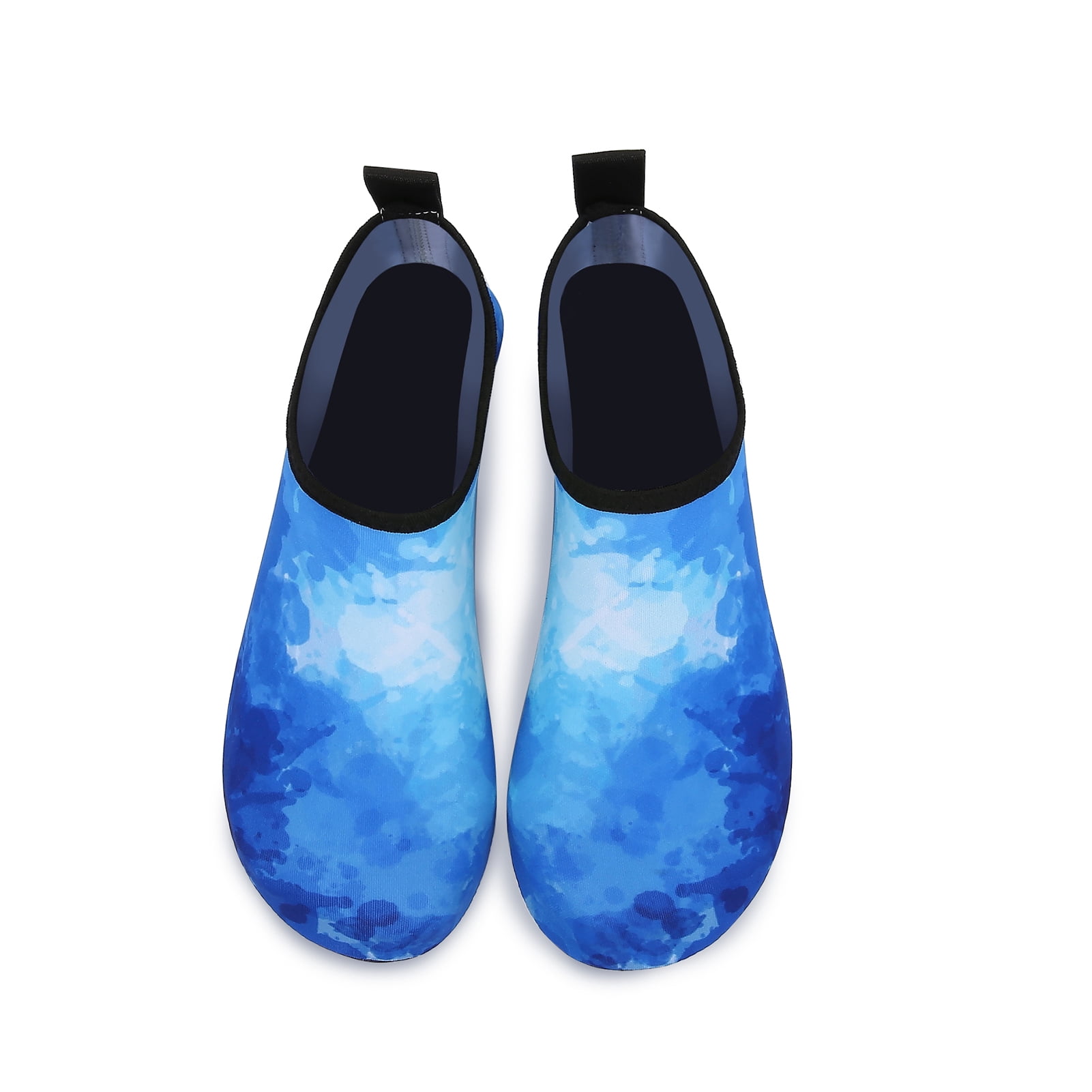Men and Women a Slip On Barefoot Quick-Dry Beach Aqua Yoga Water Shoes (Watercolor/Blue, 5.5-6.5 Women/5-5.5 Men)