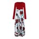 thumbnail image 5 of Vestido de Verano Para Mujer, Vestido Estampado Floral de Manga Larga, Vestido Informal de Retazos Con Cuello Redondo, Vestido Maxi Odeerbi  ODB113567, 5 of 7
