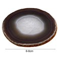 thumbnail image 4 of Creative Cup Mat Stone Natural Agate Sliced Coaster Compact Round Cup Mat Sliced for Living Room, 4 of 5
