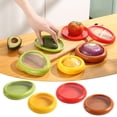 thumbnail image 3 of Transparent Film Fruit Sealed Crisper Box, Refrigerator Fruit and Vegetable Cut Semi, Frozen Crisper Box Kitchen Food Storage Box 4PCS4Pack Mixed, 3 of 7