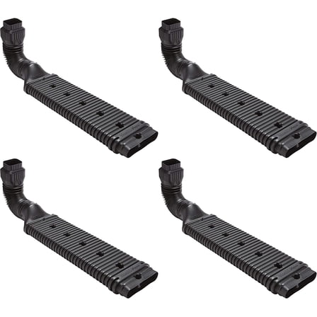 Amerimax Downspout Extension - Easy Installation - Pack of 4, Black