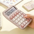 thumbnail image 4 of Financial Office Calculator, 12-Digit Large LCD Display, Ergonomic Round Keys, Compact ABS Plastic, Battery Not Included, 15.7 x 11.1 x 2.7 cm, Wear-Resistant Desktop Calculator, 4 of 6
