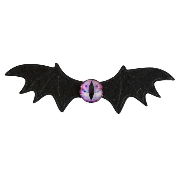 Decoraciones de Halloween, Accesorios de Halloween, Suministros para fiestas de Halloween Nuevo tocado de horquilla de Halloween Decoración de fiesta infantil Ala de ojo Pinza de pelo tridimensional C