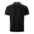 thumbnail image 3 of YDLCAFD Men's Casual Shirt with Printed Lapel Buttons On The Chest Business Color Matching Versatile T Shirt, 3 of 4