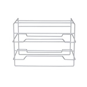 Home-X Kitchen Wrap Organizer Rack Steel Wire Rack is the Perfect Addition to Any Kitchen and Holds Up to 6 Products for Easy-To-Access Use SH849