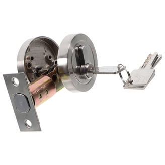 Stanley N280-636 Universal L-Handle Garage Door Lock, Chrome, For