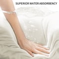 thumbnail image 4 of Jessy Home 4 Pack Oversized Bath Sheet Towels 700 GSM Ultra Soft Cream Bath Towel Set, 4 of 8