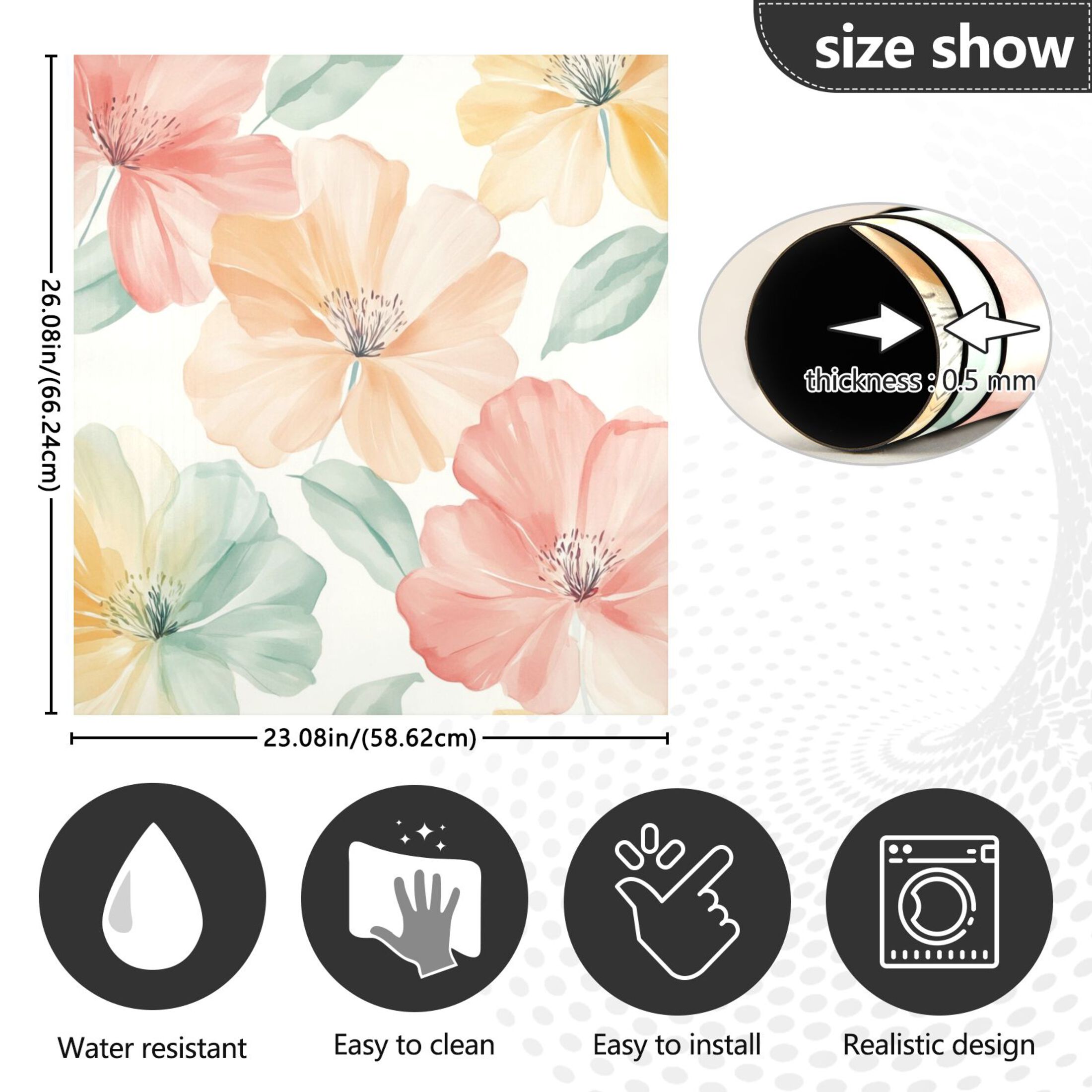 Dishwasher Magnetic Sticker 23x26 Inch Refrigerator Magnetic Sticker Washing Machine Magnetic Sticker Kitchen Panel Magnetic Sticker Home Decor Super Beautiful Yellow Flowers