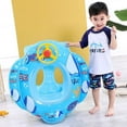 thumbnail image 5 of Baby Inflatable Pool Float, Swimming Float Boat with Steering Wheel Horn for Kids, Inflatable Ride-on Summer Pool Swim Ring Beach Supplies, 5 of 5