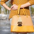 thumbnail image 3 of 4 Pcs Porte-Clés Pompon Coloré Porte-Clés Sac à Dos Femmes Mignon Charms Boho Sac à Main Charme à Franges, 3 of 5