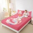 thumbnail image 4 of Homewish Kawaii Animal Salamander Full Size Sheets 4-Piece for Boys Girls,Stars Print Breathable Bed Sheets,Cartoon Wildlife Axolotl Lightweight Sheet Sets,Super Cozy Room Decor, 4 of 7